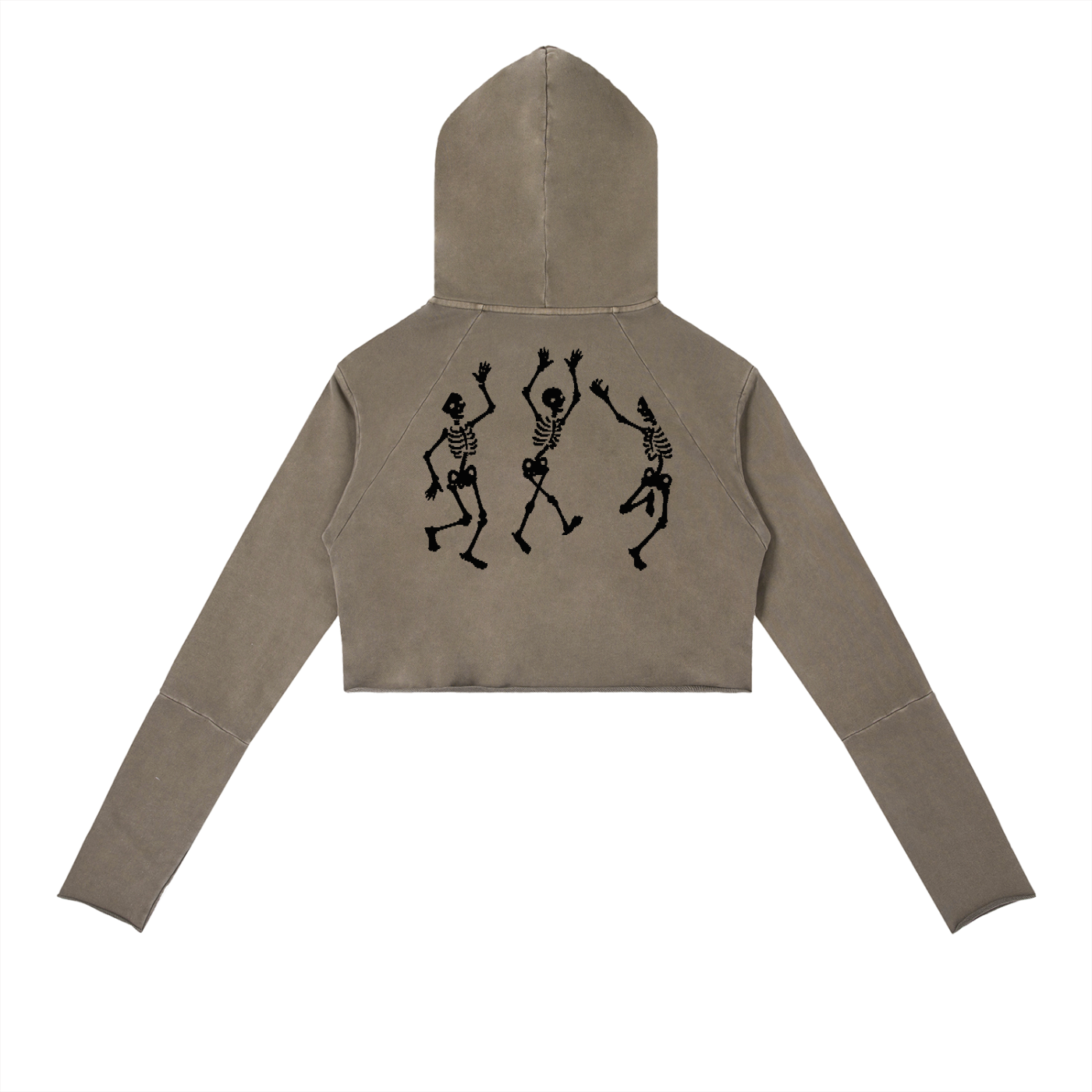 Vintage Washed Raw Edge Hoodie